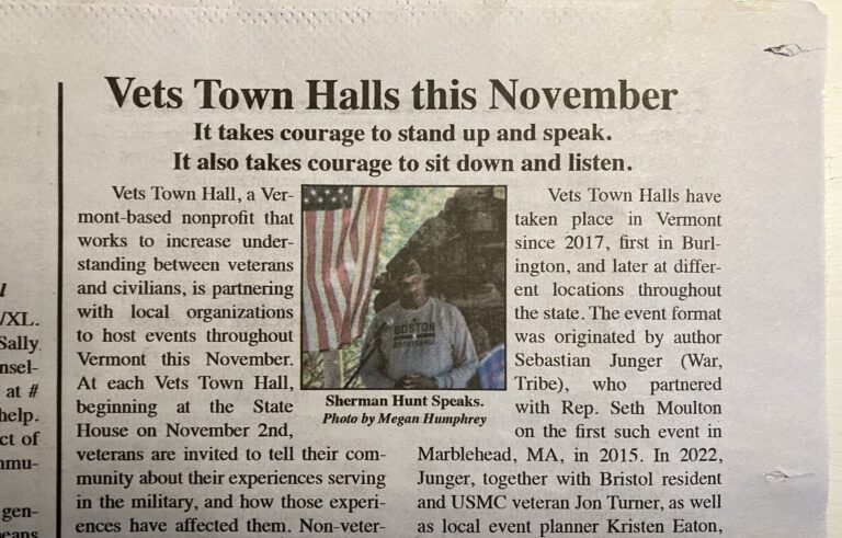 2025 Vets Town Halls in print and on air